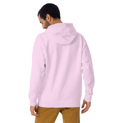 Be Stronger Oversized Hoodie in soft pink with relaxed fit and ribbed cuffs