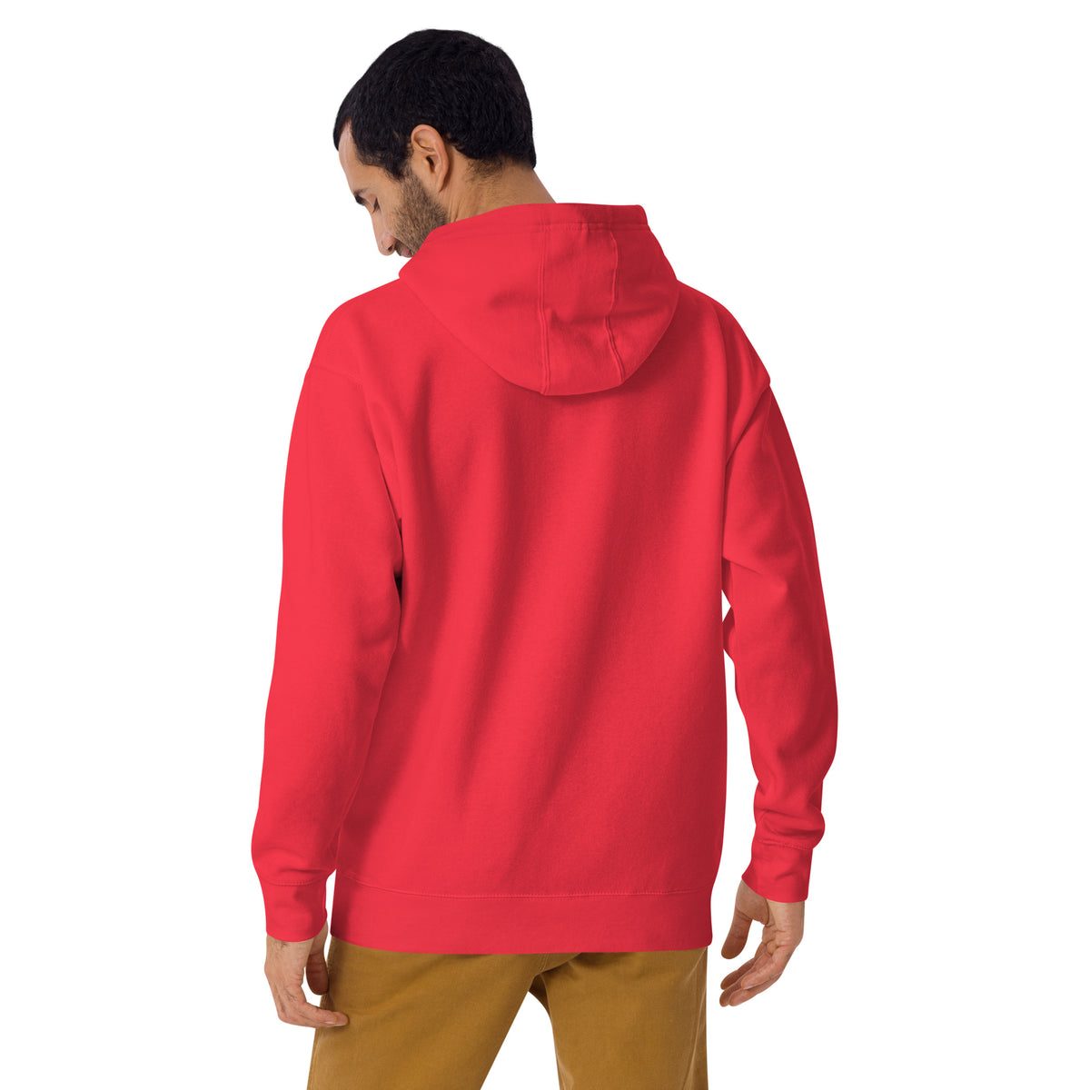 Be Stronger Oversized Hoodie in vibrant red with soft fabric