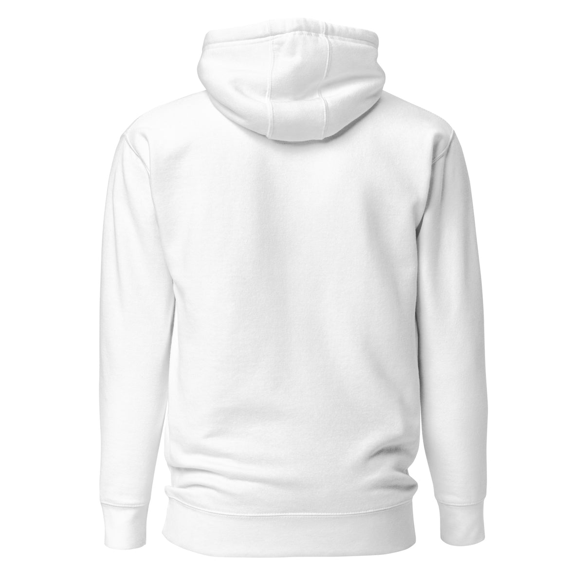 Be Stronger Oversized Hoodie: white hooded sweatshirt with soft fabric, ribbed cuffs, hem