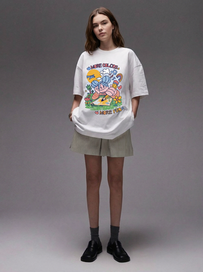 Unisex organic ribbed neck t-shirt - Inktle