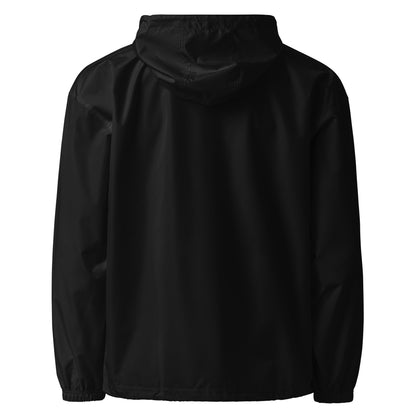 Black pullover with a logo on a white background