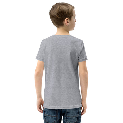 Gray heathered cotton Short Sleeve T-Shirt V1 crew neck short sleeves