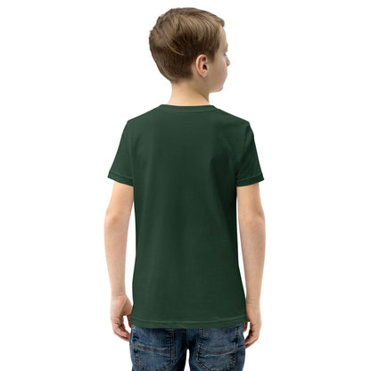 Dark green short-sleeved cotton Short Sleeve T-Shirt V1