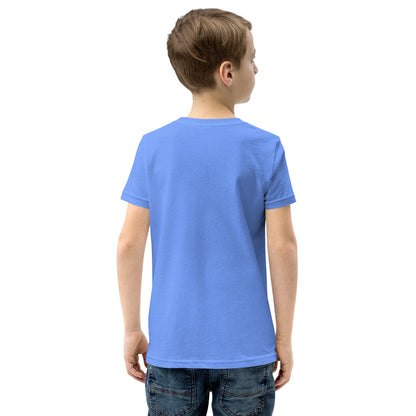 Short sleeve t-shirt V2 in solid light blue cotton, crew neck