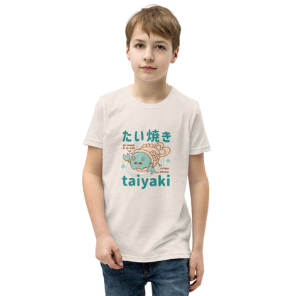Off-white Short Sleeve T-Shirt V2 with cute taiyaki fish design